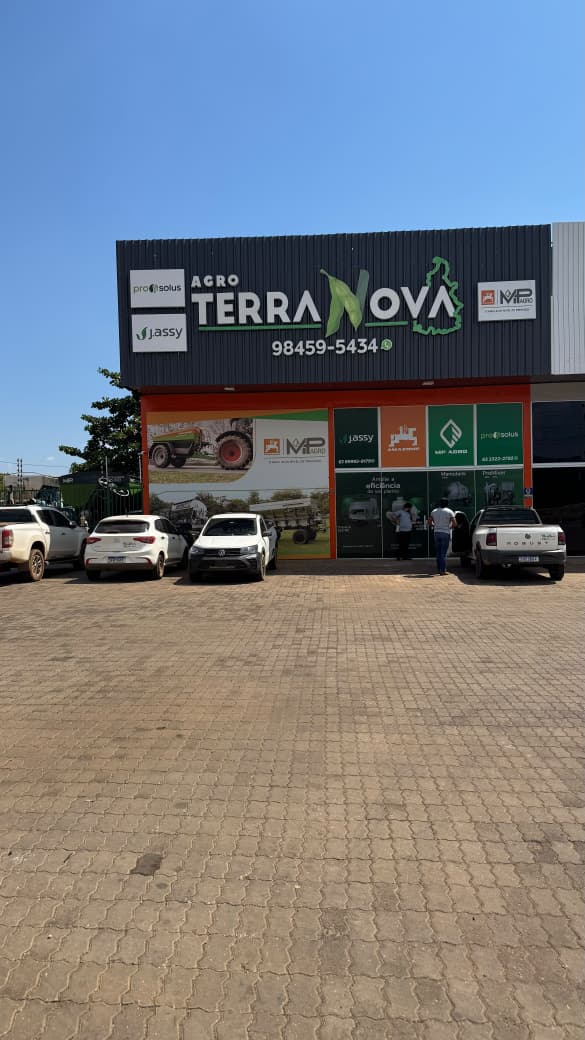 Fachada da Agro Terra Nova, loja de máquinas e implementos em Palmas